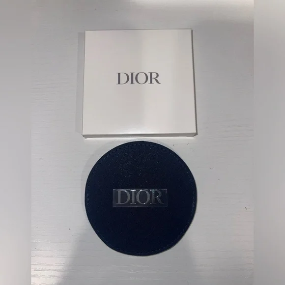 New Dior Navy Blue fabric mirror and case - Picture 6 of 10
